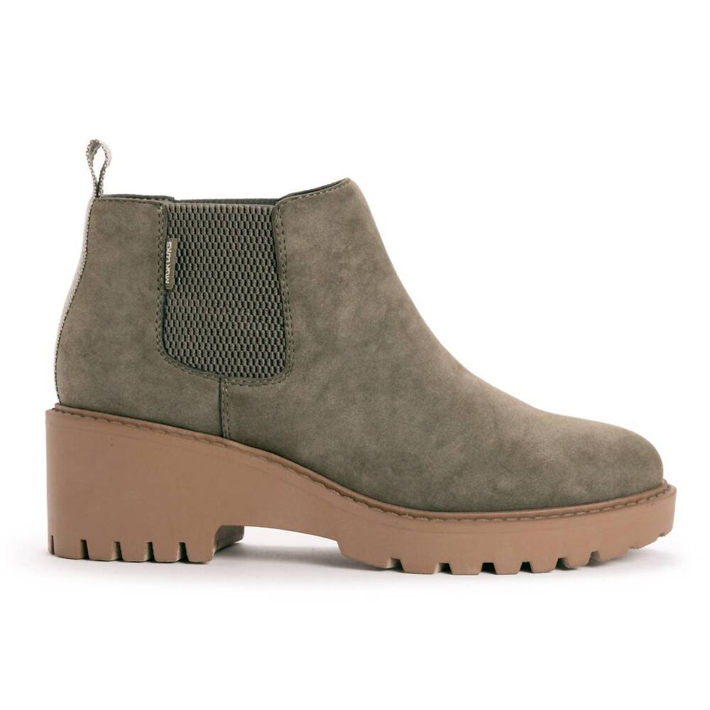 NEW MUK LUKS women's finley francis boot in moss